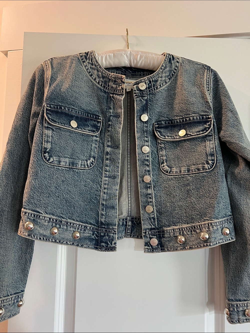Rails Kids Denim Jacket in Light Blue with Snap Details